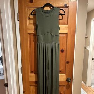 Olive green jumpsuit, new with tags